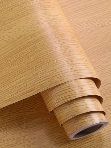 KEERMAN | Thick Yellow Oak Wood Texture Waterproof Adhesive Decal