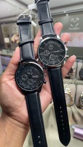 Sunlifex Jam Tangan Bulat Bisnis Kuarsa Kasual Kalender Jam Tangan Cowok Anti Air Tali Kulit COD