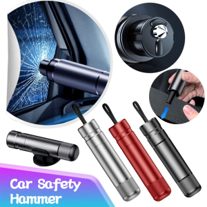 Alloy Car Safety Hammer Seat Belt Cutter Car Window Glass Breaker Tool Escape Emergency Hammer Life-saving Rescue Tool