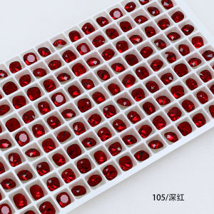 East Ocean Nail Drill Vintage Scarlett Red Sharp Bottom Glass Drill Elegant Angora Red DIY Jewelry Drill Nail Decoration Tool