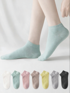 YUANMIANSHANGPIN | Antibacterial Deodorizing Sweat-absorbent Non-slip Ankle Socks
