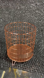 Merkon Large Nordic Iron Rose Gold Storage Rack Cosmetic Storage Shelf Organizer For Living Room Bedroom Bathroom