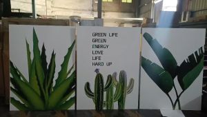INS Vai Mei Wall Decoration People and Nature Affordable Wall Art (SET 3PCS MONEY TREE)