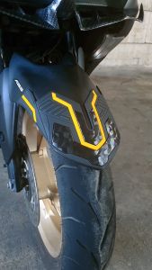 Front Fender Cover All New Aerox 155 Rubber Karet Aksesoris Motor Matic Motorcycle