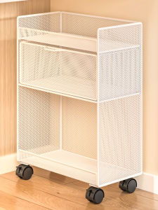Portable Book Storage Cart Multilayer Organizer