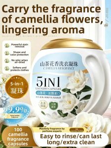MENGKEJIAO | Long-lasting Fragrance Antimicrobial and Stain Removal 5-in-1 Laundry Pods