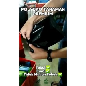[10 pcs] Polybag Semai 10 x 15 cm - Polibag Polibek Polybag Semai 10x15 Tebal