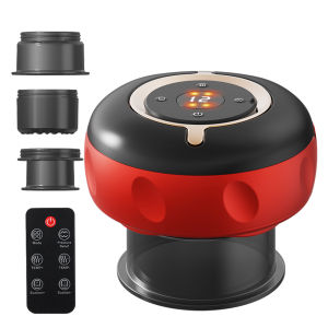 Hailicare | Smart Gua Sha Suction Device At Home Remote Control Red Light Constant Heat Vacuum Therapy Body Detox Cupping Massager 12 Gears