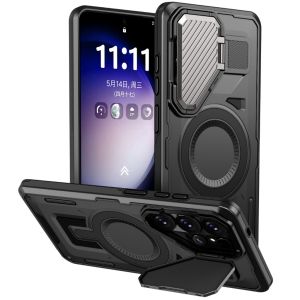 szhaiyu | Magnetic Kickstand Phone Case For Samsung Galaxy S26 S25 Edge S24 FE S23+ Ultra Plus A17 A07 A56 A36 A26 A16 Protective Cover