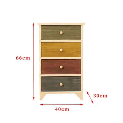 HENGDEMU | Nordic Style Solid Wood Drawer Chest 4-5 Drawers