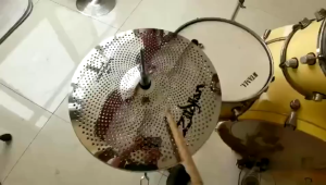 ZILDJIAN ZEPHYR – MUTED STAINLESS CYMBALS WITH HOLES Cymbal 14 16 18 20 inches to choose from-80% noise reduction