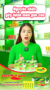 PQA mát gan hộp 10 ống Giúp thanh nhiệt giải độc mát gan giải độc gan hạ men gan tăng cường chức năng gan