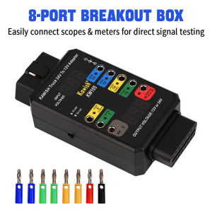 New! KW105 Heavy Duty Truck Adapter 24V to 12V Converter for X431 OBD Breakout Box Function Vehicle Diagnostic Tool