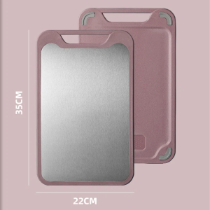 1pc Stainless Steel Chopping Board Thickened Double sided Cutting Board Home Multifunctional And Panel Kitchen Accessories Tools