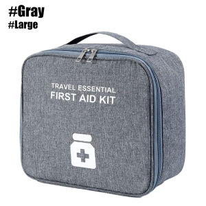 1PCS Empty First Aid Bag Only Portable Medical Bag for Home Office Vehicle Camping Travel & Sports Emergency Organizer
