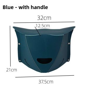 Portable Folding Kitchen Stool Lightweight Adult Equipment for Metro High Speed Rail Camping Outdoor Use Plastic Material