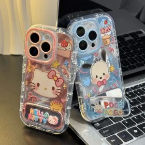 Graffiti Pink Kitty Cat Phone Case for Realme GT7PRO OPPO Mirror Protection Cover Compatible with Various Models