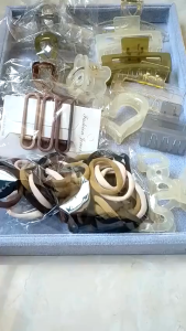 set 67 kẹp cột tóc siêu hot Set 67 Món Kẹp Tóc Hàn Quốc Gồm 17 Kẹp + 50 Dây Buộc Tóc Thời Trang