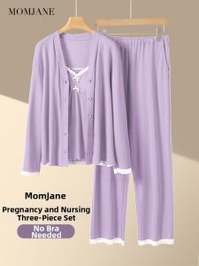 Mom Jane | Sweat-Absorbent Postpartum Maternity Nursing Sleepwear 3pcs