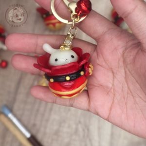 Genshin Impact Game Klee Bombs Jumpy Dumpty Luminous Polymer Charm Keychains Brooch Pins