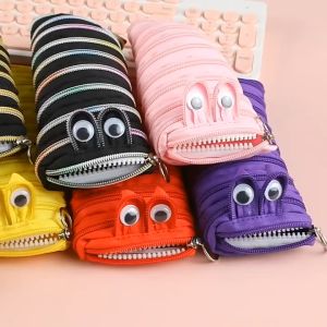 [Hàng sẵn] Túi Đựng Bút Có Sức Chứa Lớn Họa Tiết Hoạt Hình Có Khóa Kéo Đa Năng Có Nhiều Màu Sắc