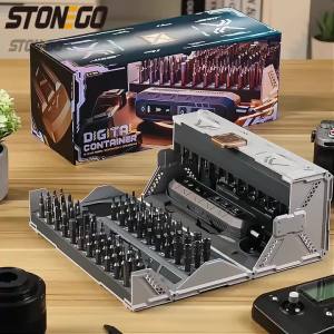 Bộ Tua Vít Chính Xác 180 Món Với 160 Đầu Từ Tính 3 Chế Độ Mô-men Xoắn Tua Vít Điện Không Dây Bộ Dụng Cụ Sửa Chữa Đa Năng
