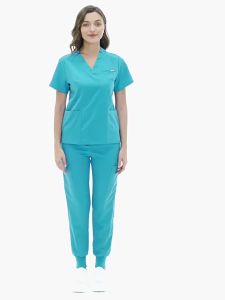 Premium Scrub Suit in Jogger Set with Cargo Pants for Men & Women Jogger Nurses Scrubs Costume Set