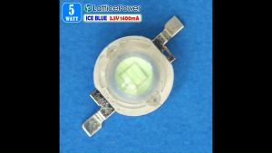 Led HPL 5w Ice Blue Biru 480nm Led Strobo Senja Kota Lattice Chip Phosphored 56 mil
