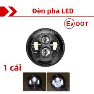 Đèn Pha Ô Tô CO LIGHT E9 LED 7 Inch Hi/Low H4 Halo Dành Cho Xe Đô Thị Harley BMW Jeep JK 4x4 Suzuki Samurai Wrangler Off-Road 12V Chống Nước Chống Bụi