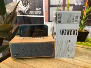 ลำโพงบลูทูธ ไหม่ รุ่นฮิต MN105 วางมือถือได้ ราคาดีย์มาก เสียงดีสูงสุด ลำโพงใหญ่ ต้องมีติดบ้าน