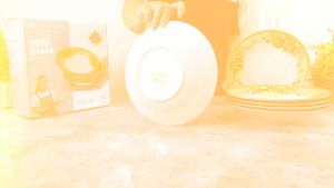 VICENZA Piring Makan Cekung Keramik Motif GEMINI Porcelain 9inch & Dinner Plate 6pcs CR-179