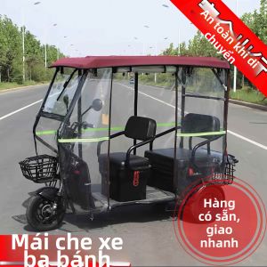 Mái Che Xe Đạp Điện Trong Suốt Chống Thời Tiết
