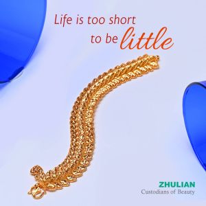 [BT5082] Zhulian Rantai tangan Daun Ketum Emas Saduran Anti Karat/ Bracelet Gold Plated Jewellery