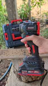 MASARU รุ่น SCDI-155 ไขควงกระแทกไร้สาย 20V ไขควงไฟฟ้า มอเตอร์บัสเลส ปรับความเร็ว 4 ระดับ แรงบิด 230N.m แบตเตอรี่ลิเธียม พร้อมอุปกรณ์ครบชุด