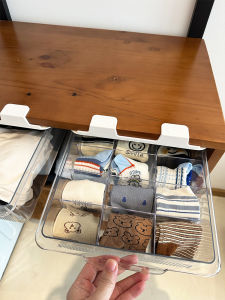 Wardrobe Hanging Pull-out Storage Box Underwear Panty Socks Finishing Box Dormitory For Home Transparent Storage Fantastic