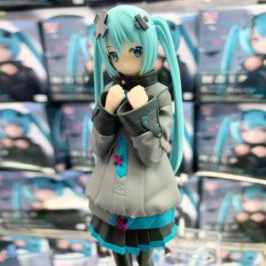 Bandai | New In Stock Hatsune Miku In A World With Closed Windows Collectible Anime Action Kwaii Miku Figures Model Toys Christmas Gifts