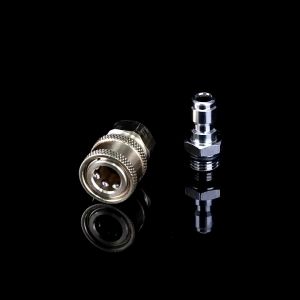 2PCS Konektor Adaptor 1/4-Quick Connector Ukuran M14X1.5Mm Bahan Kuningan Untuk Nozzle/Konektor Pencuci Bertekanan Tinggi/Konektor Kuningan Untuk Nozzle