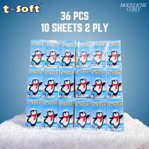 36 Pcs Tissue Pocket / Tisu Wajah Saku T-Soft 10 Sheets 2 Ply Praktis & Ekonomis