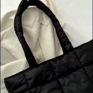 Flashee Tas Wanita Koran Puffy Style Totebag Kuliah Puffy Lembut Kapasitas Besar Muat Banyak Tas Bahu Cewek Tote Bag Puffy Lembut