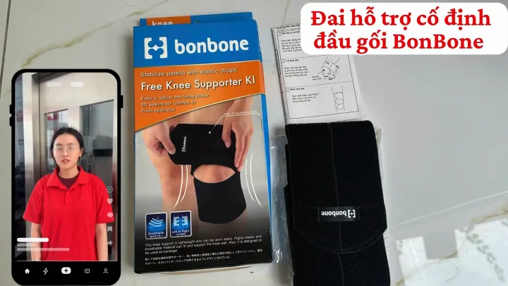 Đai hỗ trợ cố định đầu gối BonBone - Freesize (Free Knee Supporter KI ...