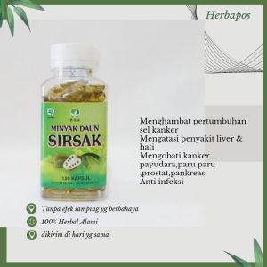 EZA Herba Natural Daun Sirsak Oil 120kp | suplement penghambat sel kanker | minyak daun sirsak eza