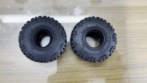 4pcs 1.0 Tires Soft and Sticky 1.0 Crawler Tires for 1/18 TRX4M 1/24 RC Crawler Axial SCX24 FMS FCX24 RC Crawler Car 60 * 22mm