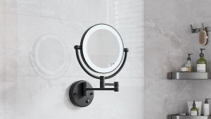 Bathroom Folding Rotatable Makeup Mirror led Fill Light Bathroom Vanity Mirror Hotel Wall Hanging beauty mirror mirror