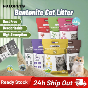 FOLOPETS 10L Bentonite Cat Litter Sand Premium Cat Litter Sand Eliminates Odor Lavender Lemon Charcoal