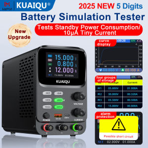 KUAIQU แหล่งจ่ายไฟ DC ปรับได้ 5 digital Dc power supply 30V 10A DC แหล่งจ่ายไฟเสถียรมิลลิแอมป์เครื่องทดสอบการจำลองแบตเตอรี่กระแสไฟฟ้าตรงป้องกันความปลอดภัยขนาดเล็ก