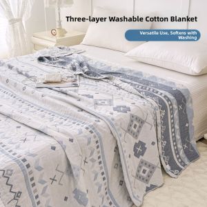 BEIPIN | Summer Lightweight Cotton Three-layer Blanket