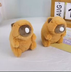Móc Khóa Capybara Thú Bông Thổi Bong Bóng – Dễ Thương Giải Trí Thư Giãn Treo Balo Móc Chìa Khóa