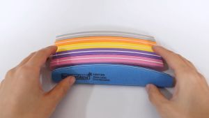 Ardour Grinding Nail File Set 10pcs Double Side 100/180 Grit Sanding Buffer Professional Manicure Tools
