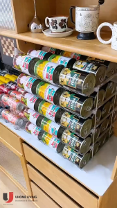 [Local Seller] Multi-Layer Stackable Can Storage Rack Beer Drink Transparent Storage Rack Free Combination Can Desktop Storage Rack