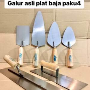 Sendok semen galur asli paku4 plat baja